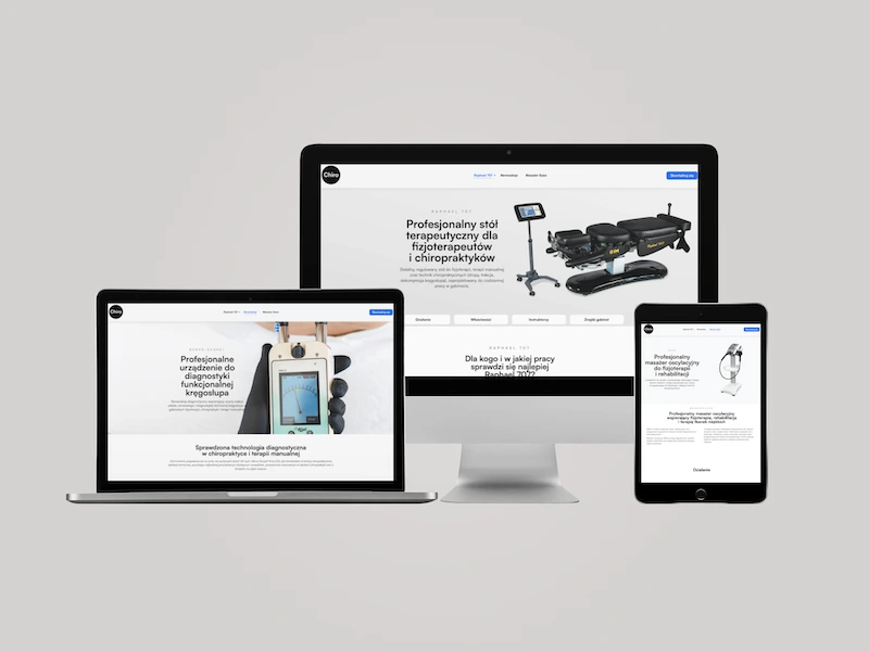 Responsywne strony internetowe firmy B2B po kompleksowym rebrandingu i przebudowie